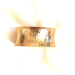 Gold cuff bracelet